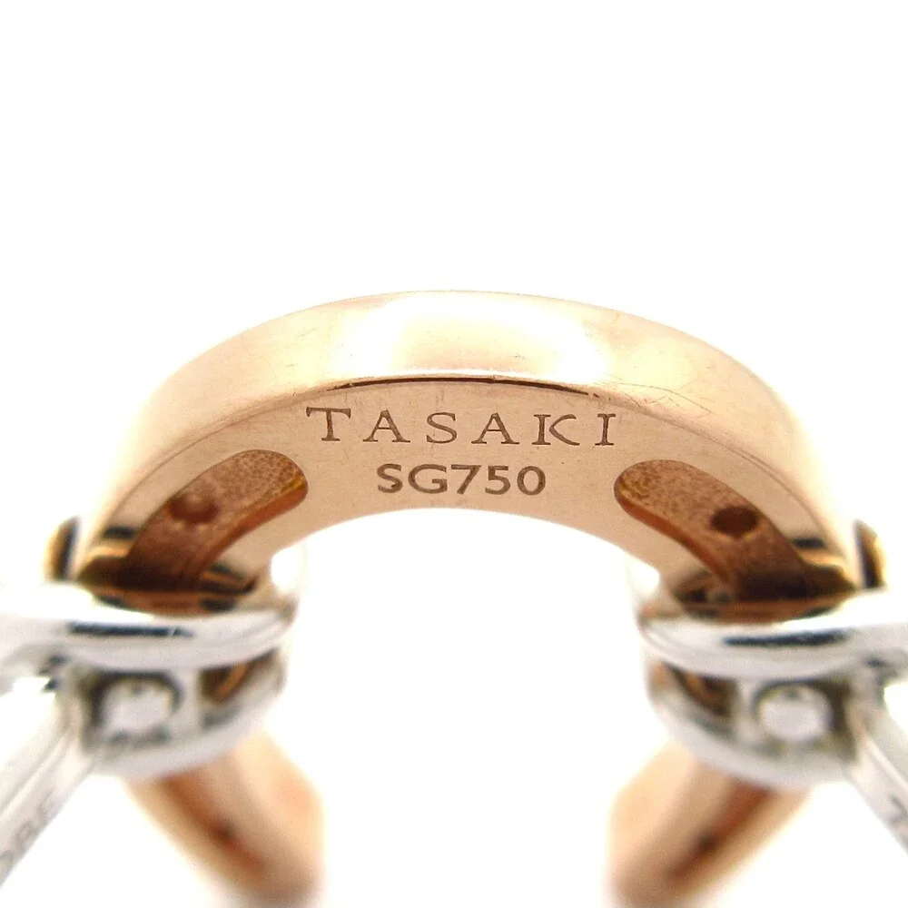 Tasaki Bound Ring 18K Rose Gold 18K White Gold Diamond
